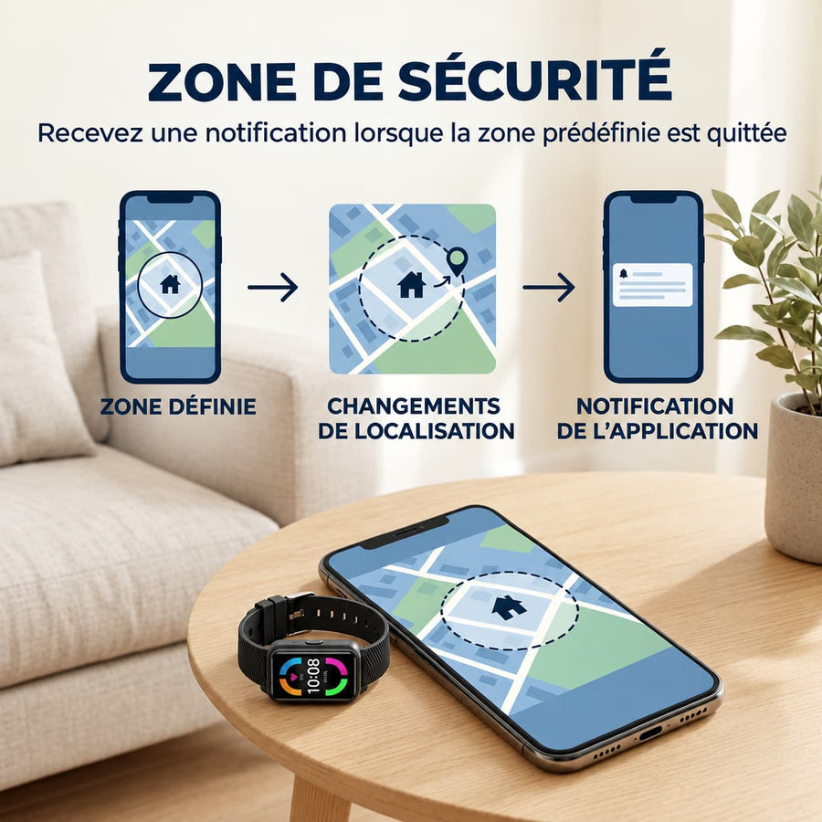 Montre Connectée Senior SOS et Détection de Chute 4G