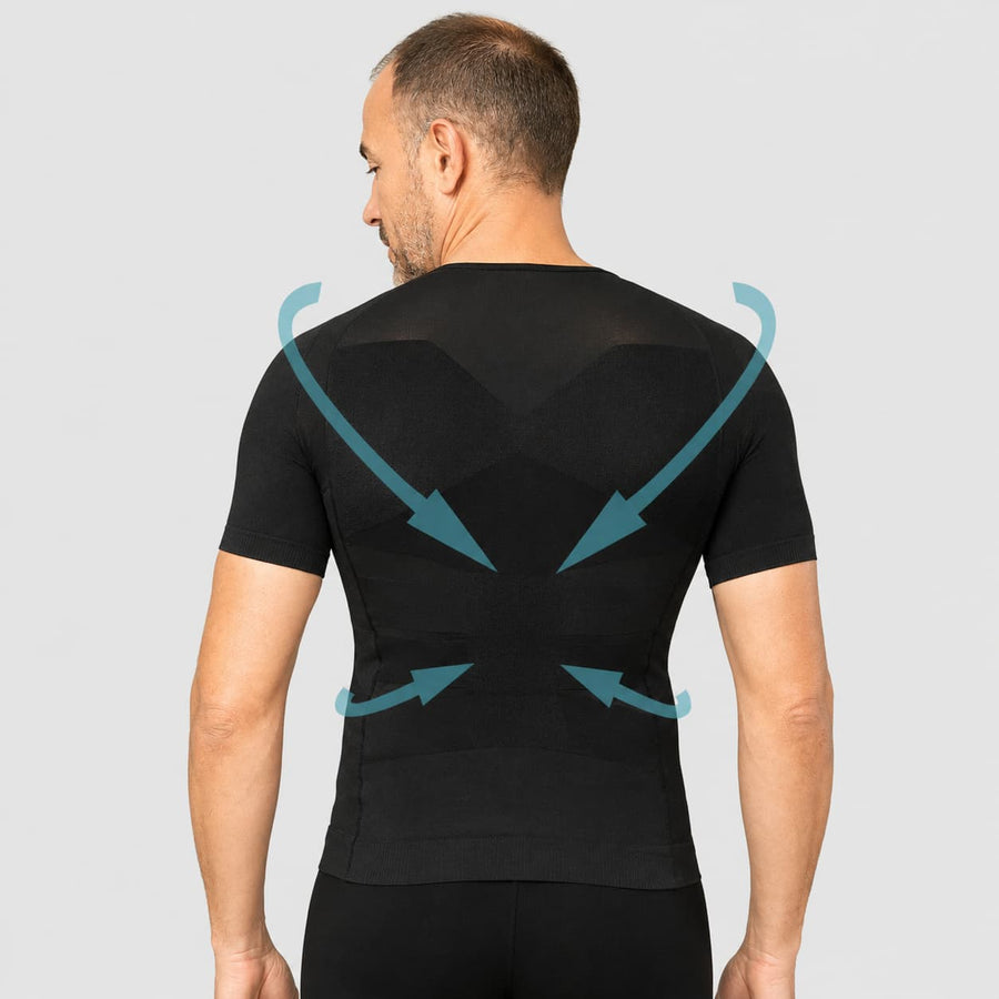 Offre Spéciale 3 T-Shirts Correcteurs de posture Homme Noir | Alignéo™
