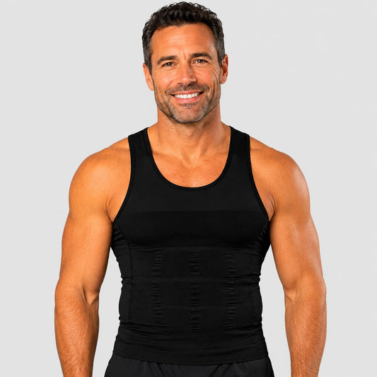 Débardeur Correcteur Posture Homme Noir | Alignéo™