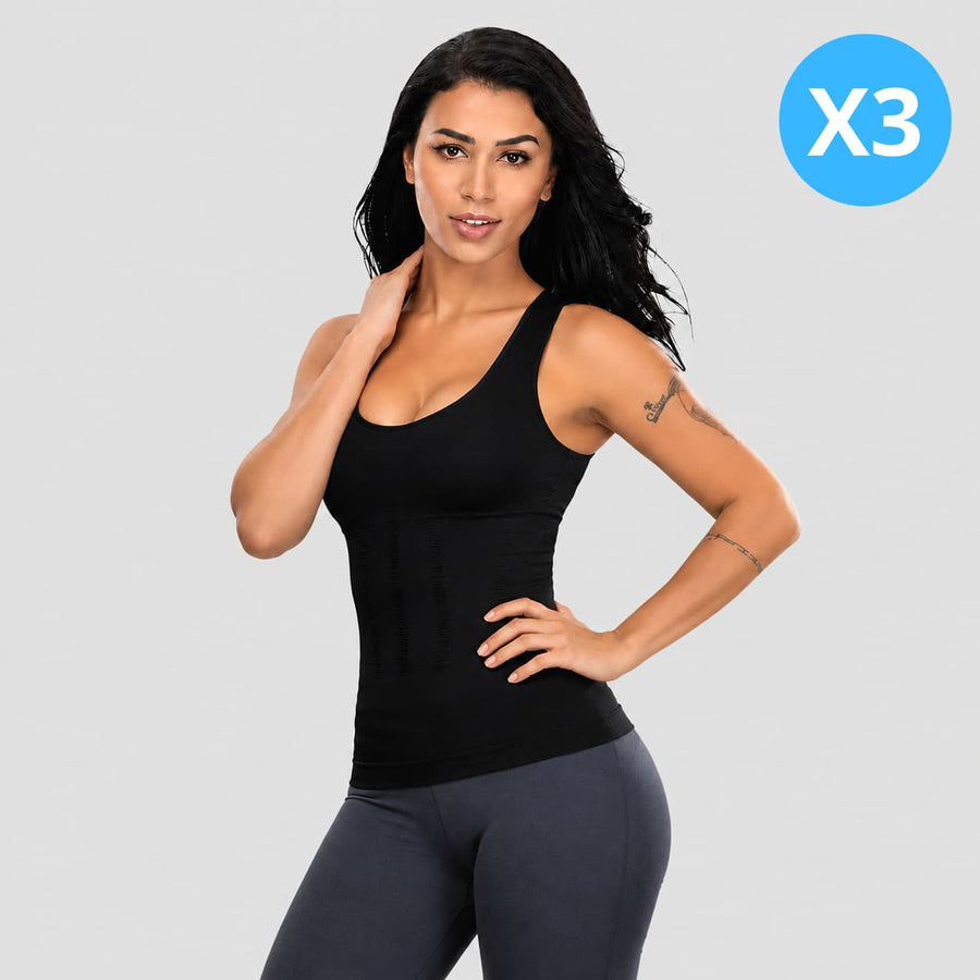 Offre Spéciale 3 Débardeurs Correcteurs de Posture Noir | Alignéo™