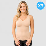 Offre Spéciale 3 Débardeurs Correcteurs de Posture Femme Beige | Alignéo™