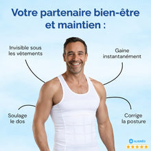 Débardeur Homme Gainant et Correcteur de Posture | Alignéo™