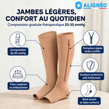 Bas de Contention Zippé | Alignéo Boutique™