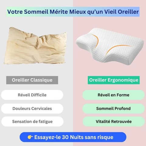 Oreiller Ergonomique Cervicale