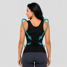 Débardeur Correcteur Posture Femme Noir | Alignéo™