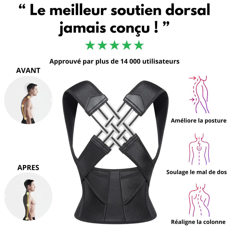 Correcteur de posture Premium | Alignéo™