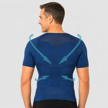 Offre Spéciale 3 T-Shirts Correcteur de posture Homme Bleu | Alignéo™