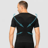 Offre Spéciale 3 T-Shirts Correcteurs de posture Homme Noir | Alignéo™