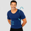 T-Shirt Correcteur de posture Homme Bleu | Alignéo™